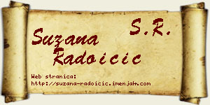 Suzana Radoičić vizit kartica